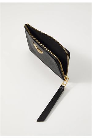 Zv Card Grained Leather ZADIG&VOLTAIRE | Portacarte di credito | LWSG00011BLACK GOLD